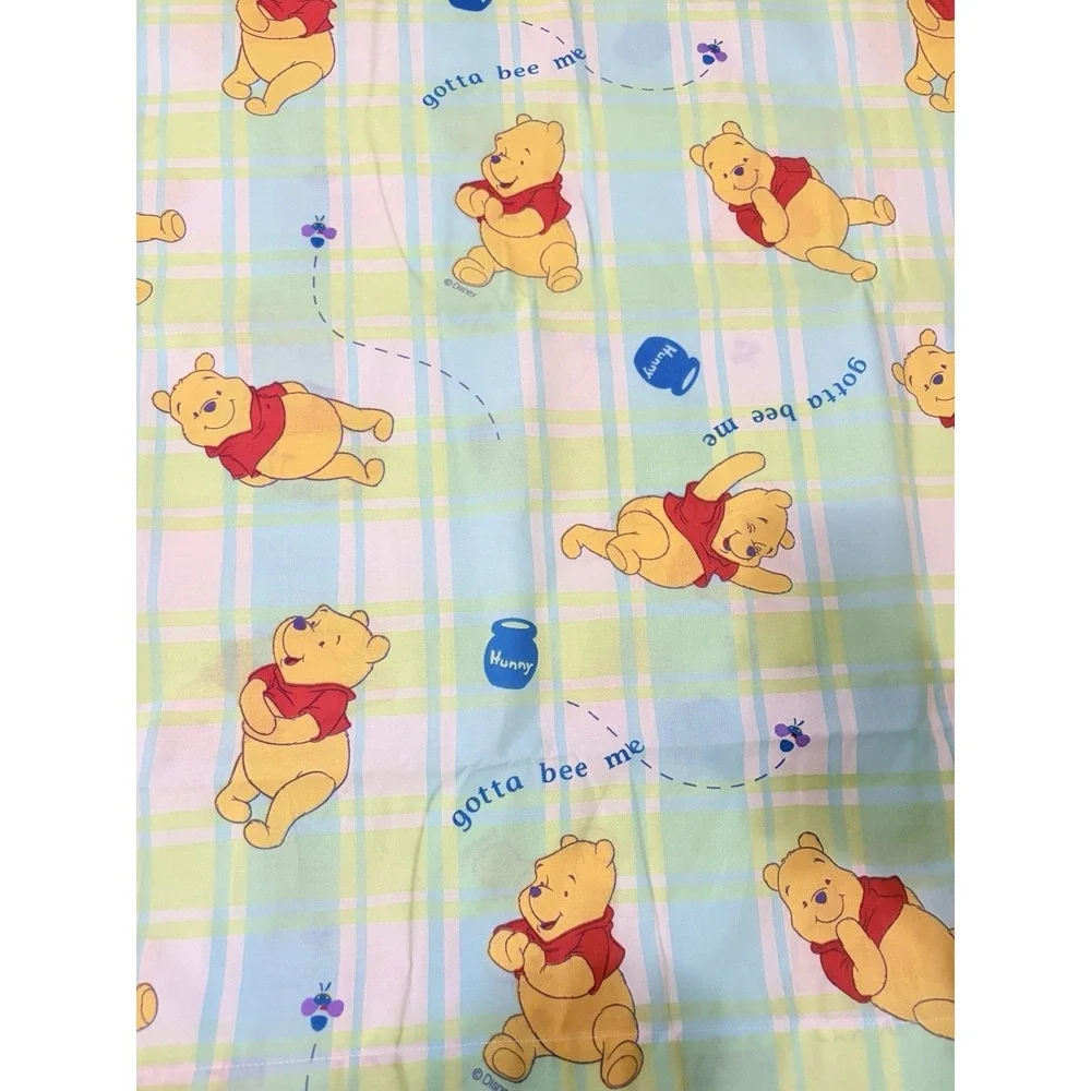 Vintage Disney Winnie the Pooh Twin Flat Sheet & Pillowcase Set Gotta Bee Me